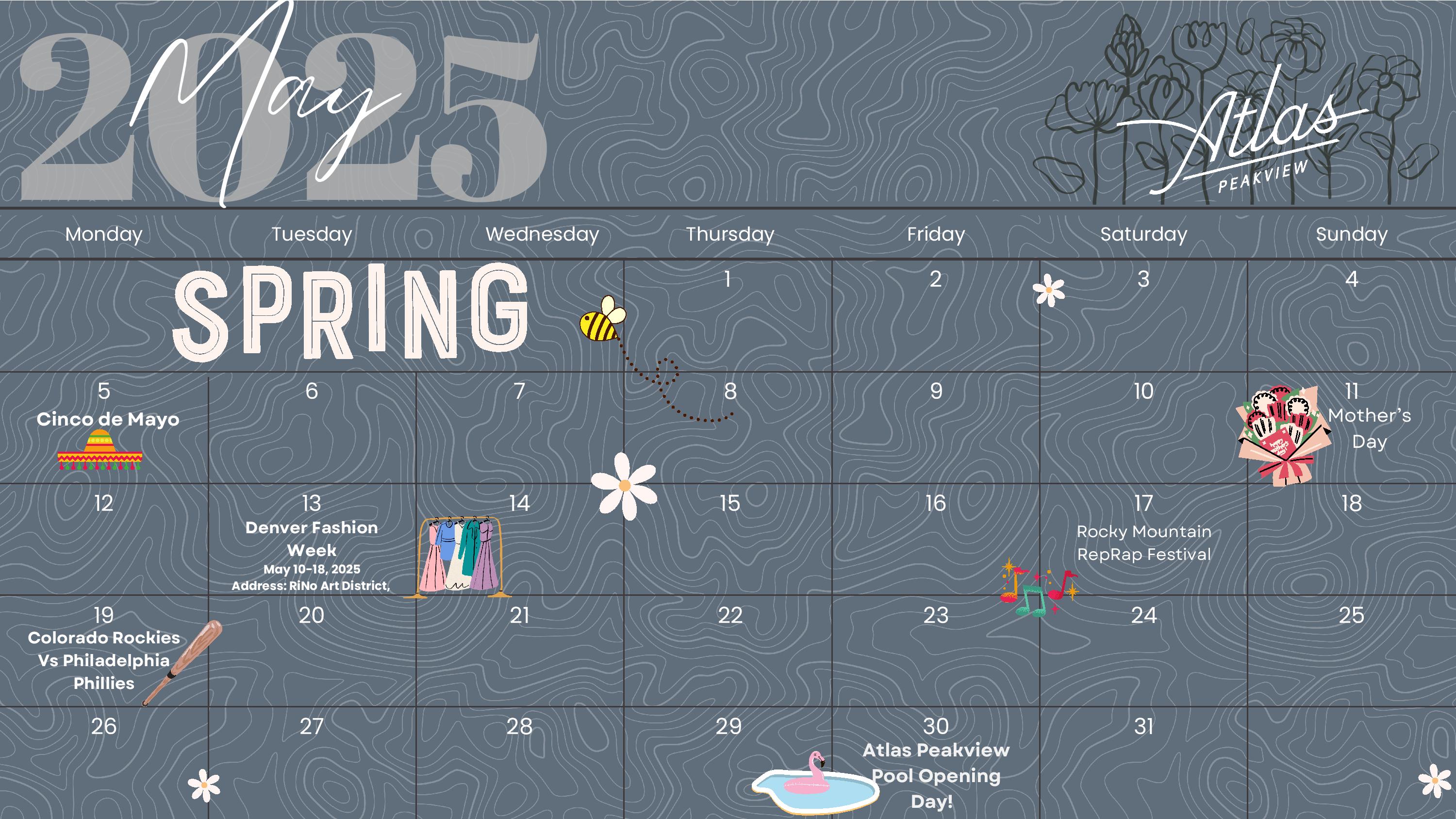 May Event Calendar