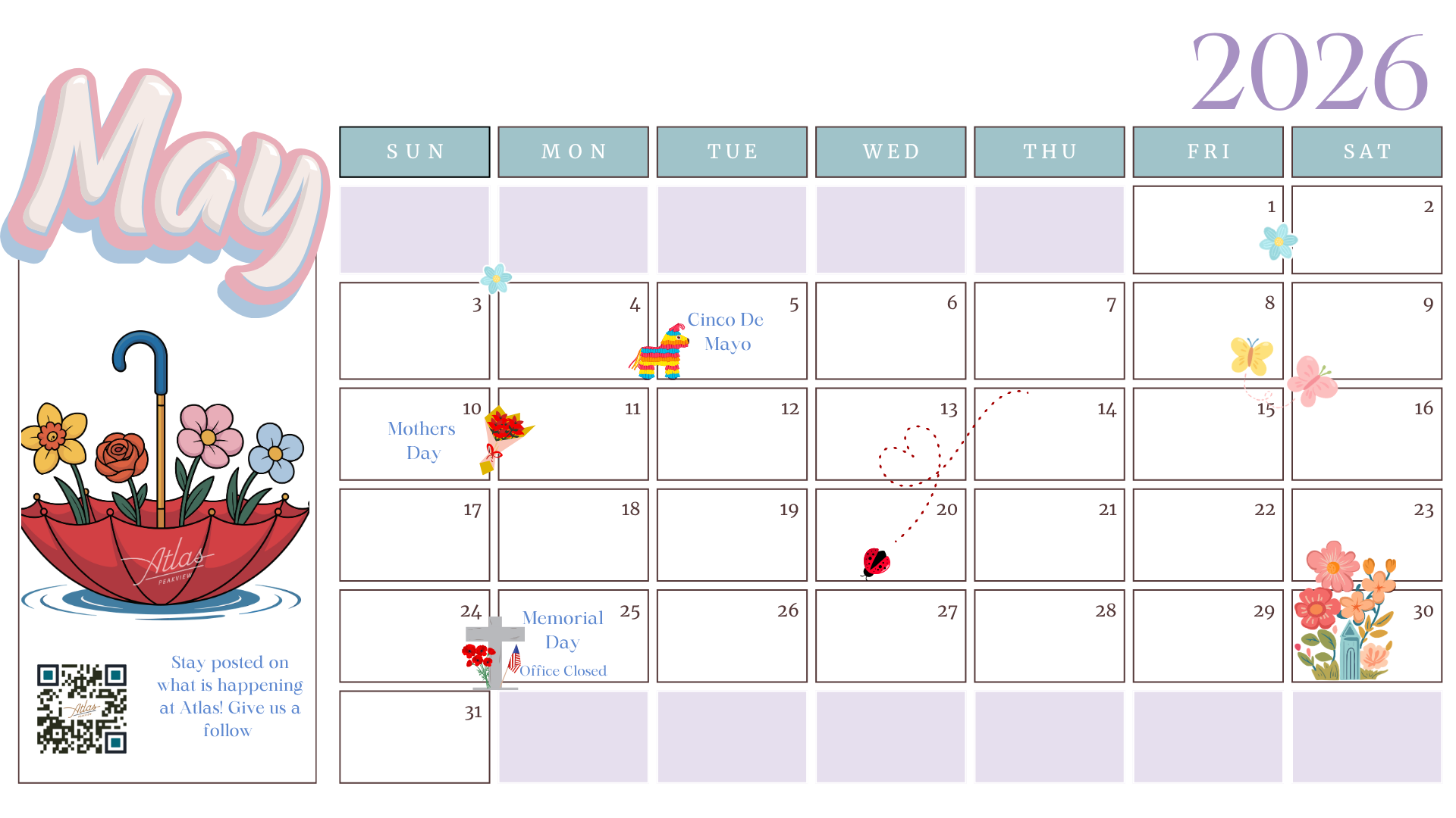 May Event Calendar
